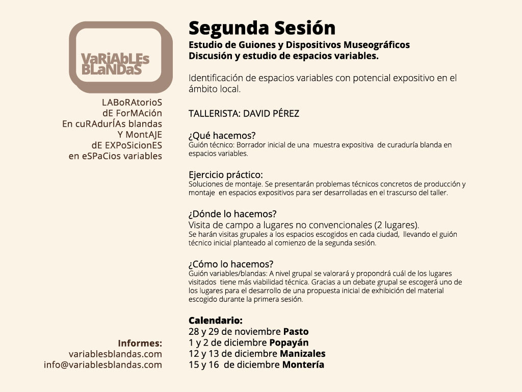 Flyer de la convocatoria